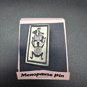 Alice Seely Menopause Pin Brooch Aztec Tribal Lost Keys Urban Fetish 1993